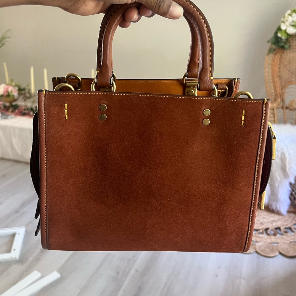 Coach Rogue 25 in Saddle Suede